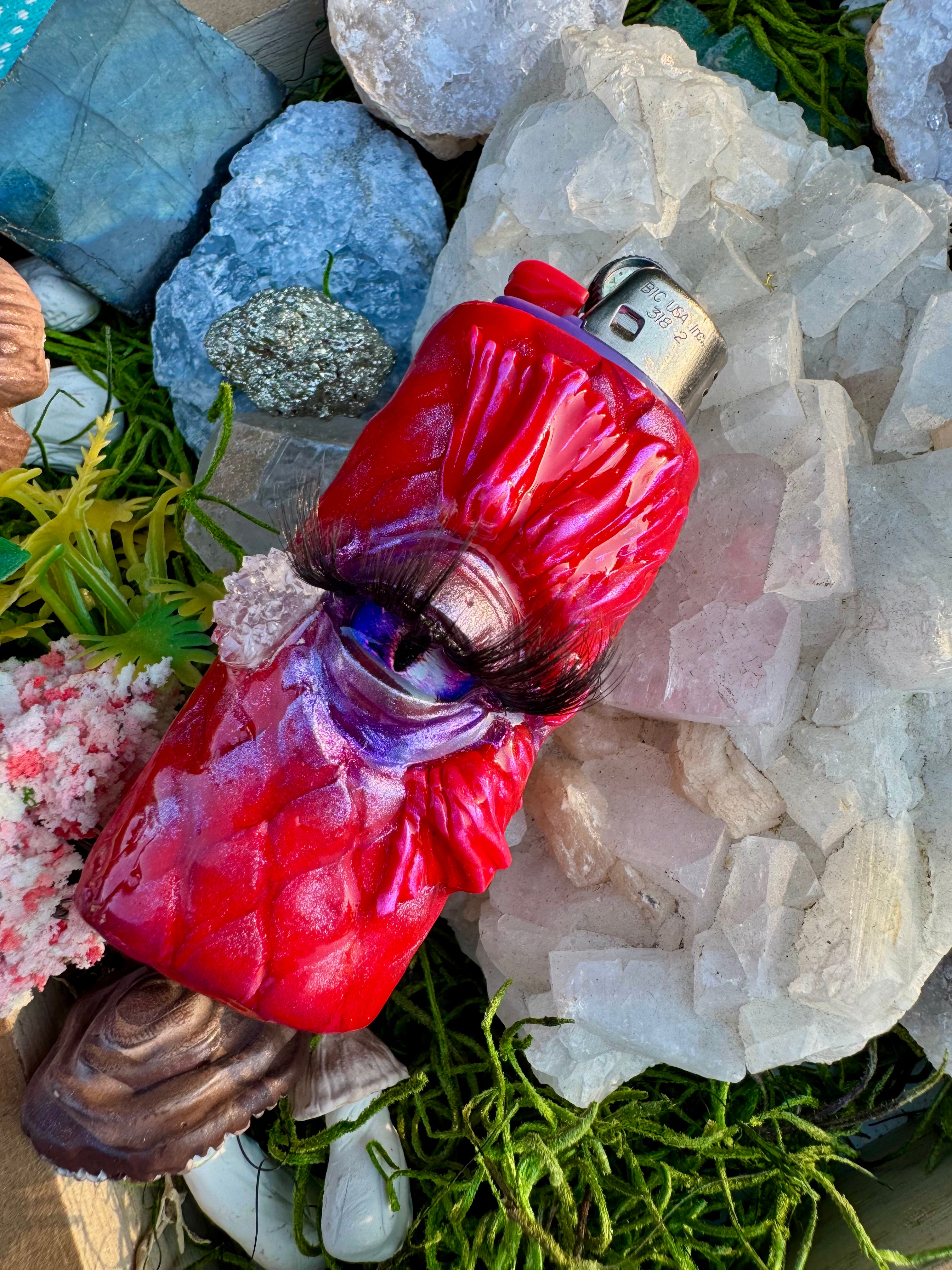 Red Crystal Siren Lighter Sleeve
