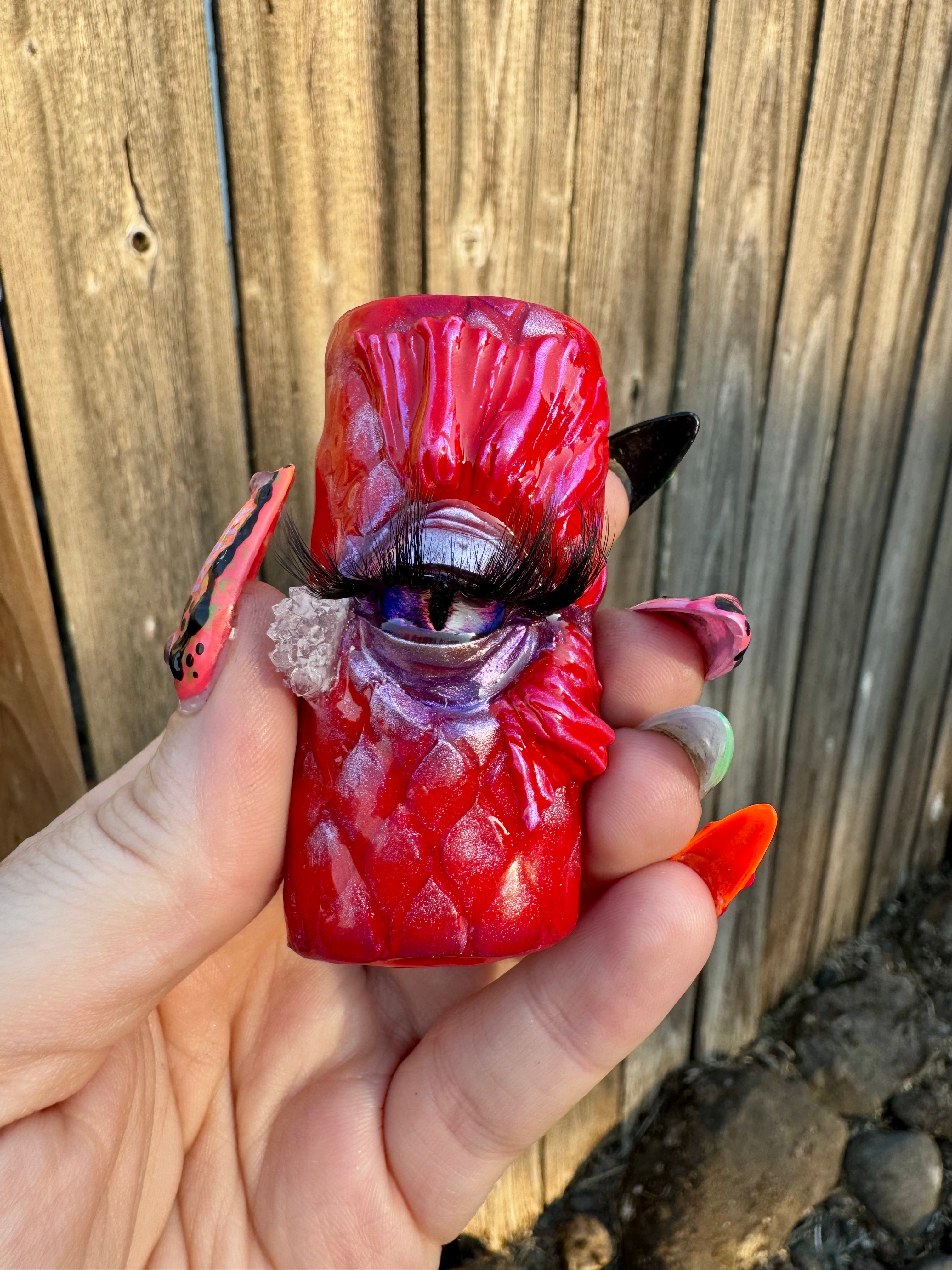 Red Crystal Siren Lighter Sleeve