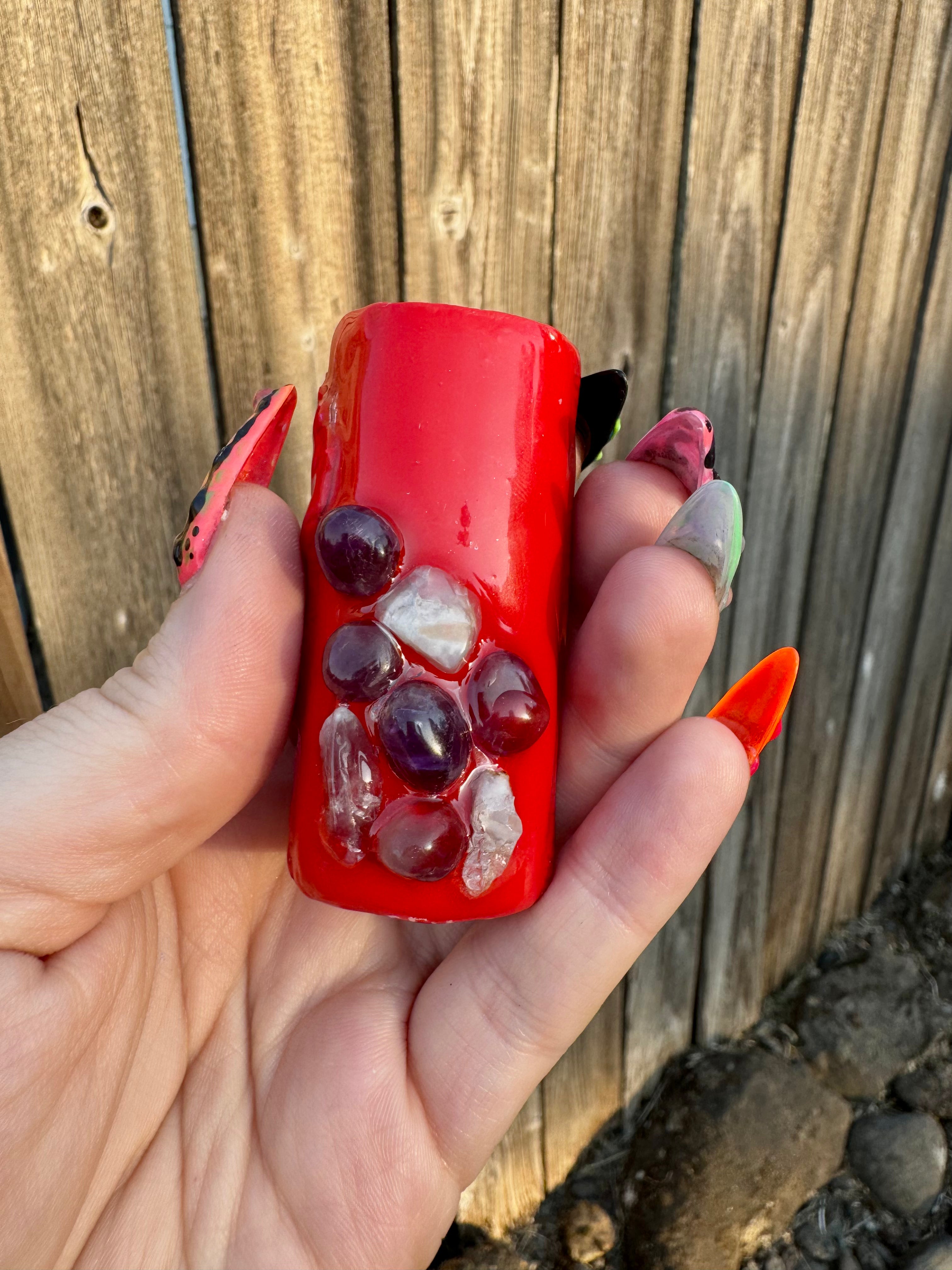 Red Crystal Siren Lighter Sleeve