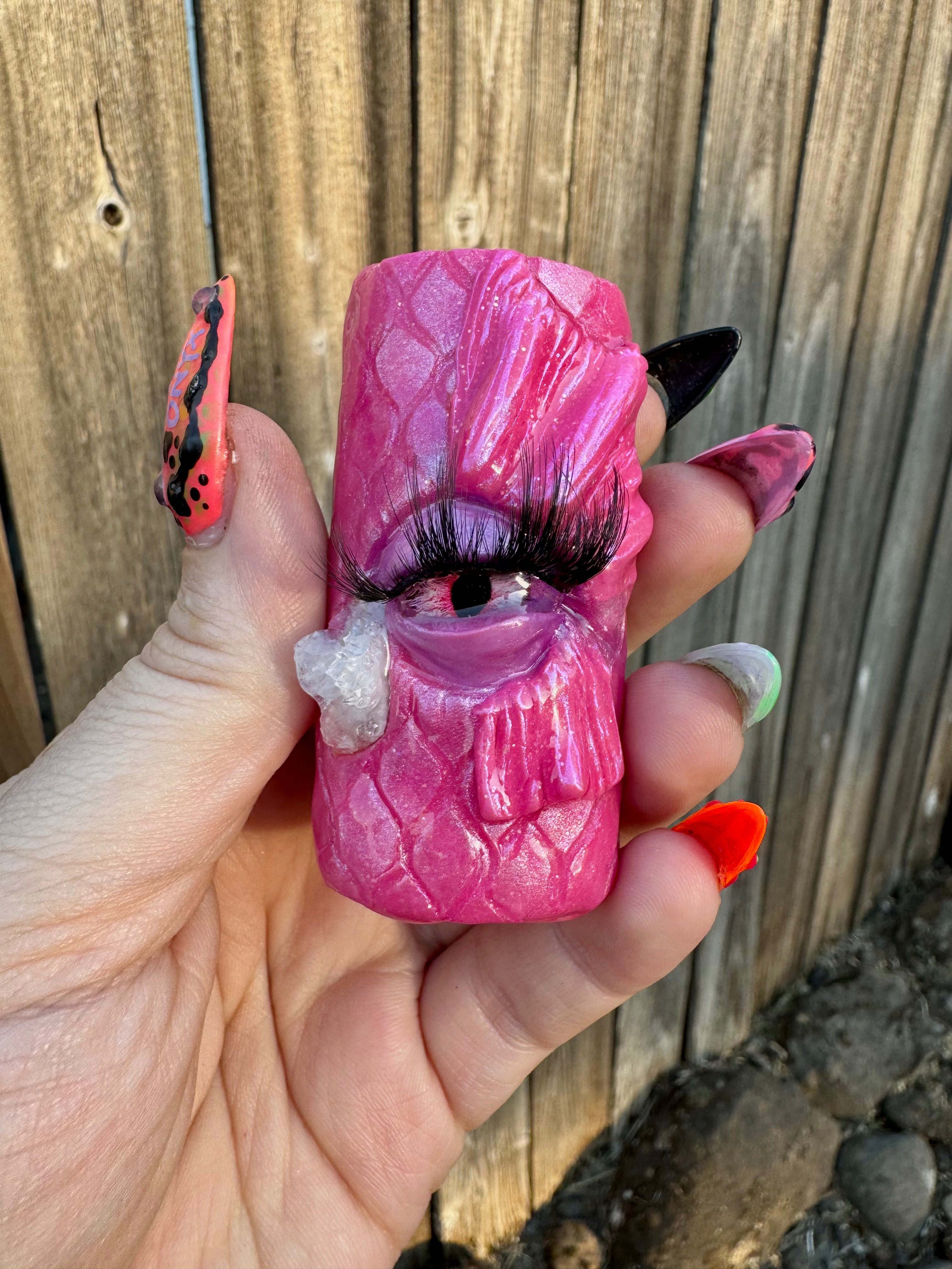 Pink Crystal Siren Lighter Sleeve