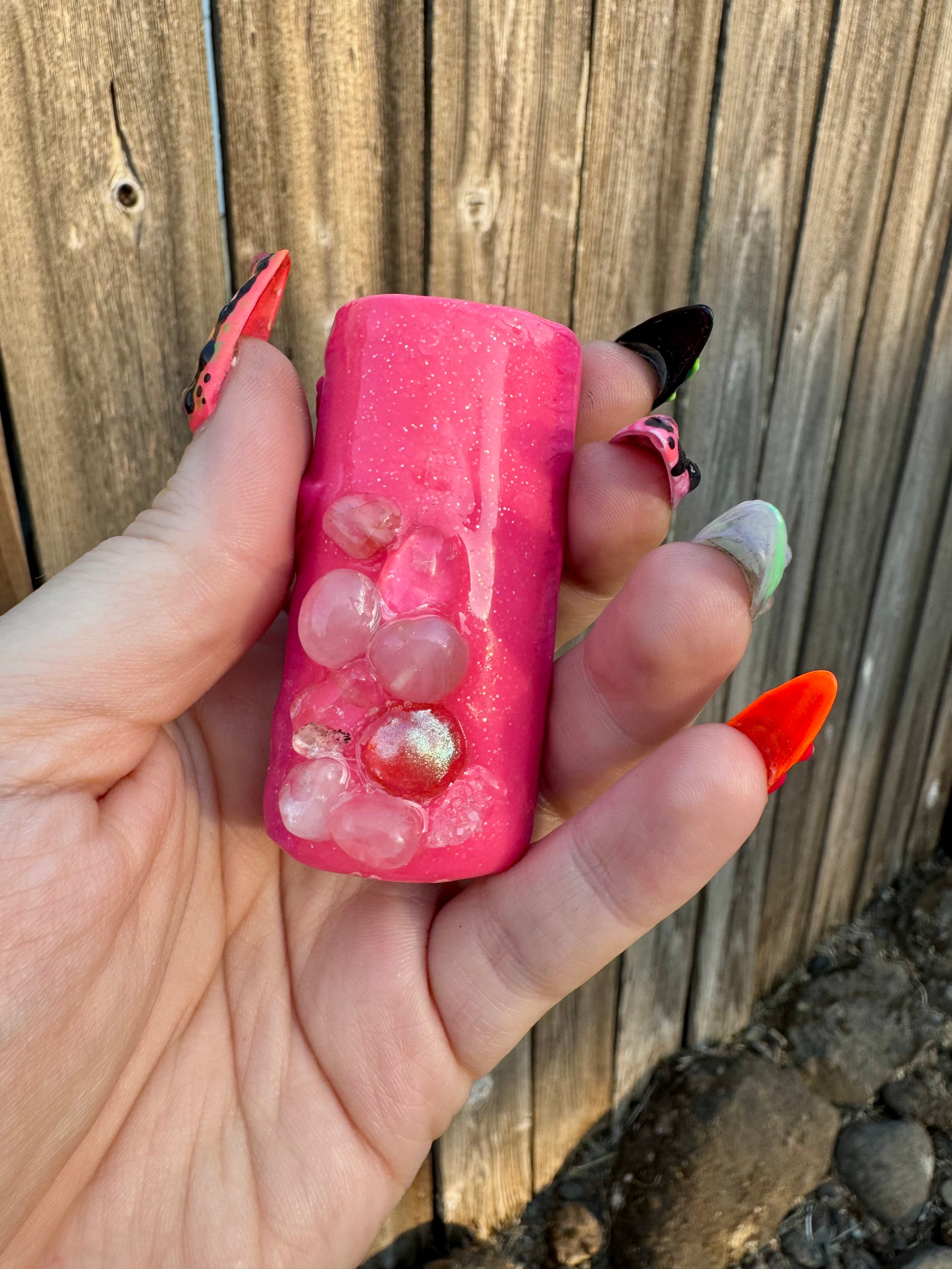 Pink Crystal Siren Lighter Sleeve