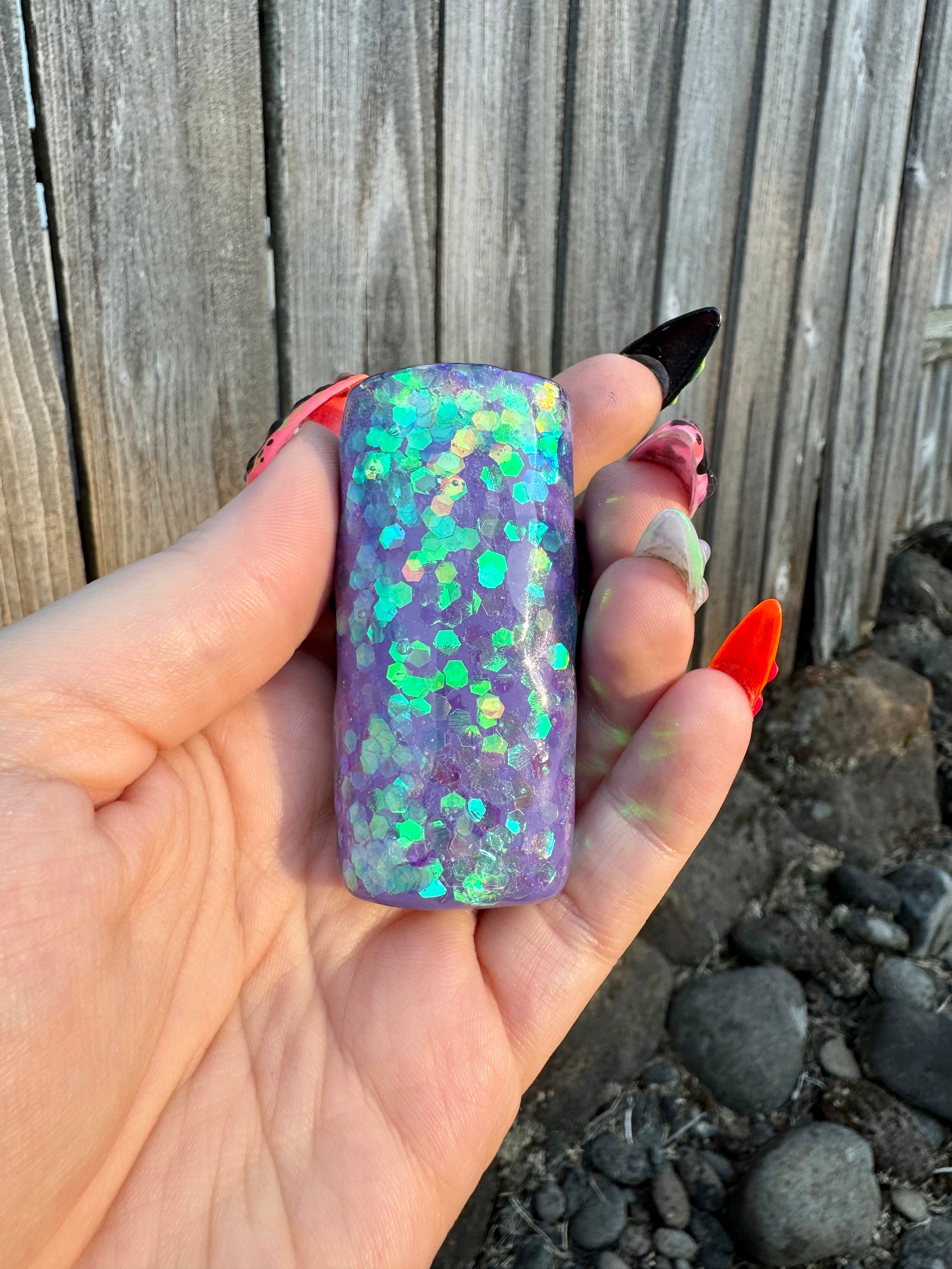 Purple Disco Cry Baby Lighter Sleeve